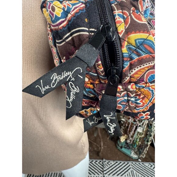 Vera Bradley Quilted Cotton Shoulder Bag In Bohemian Paisley Print - Picture 4 of 13